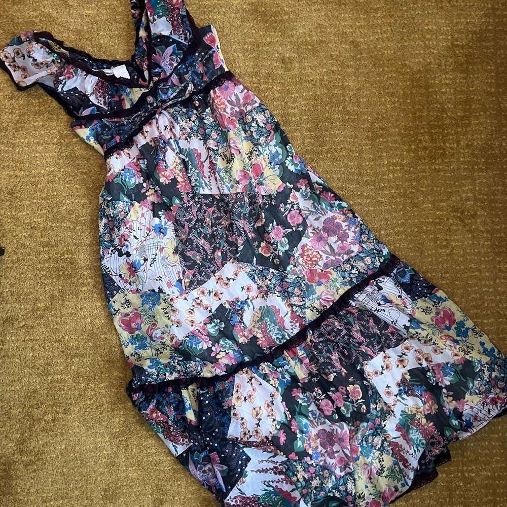 Vintage Floral Patchwork Dress